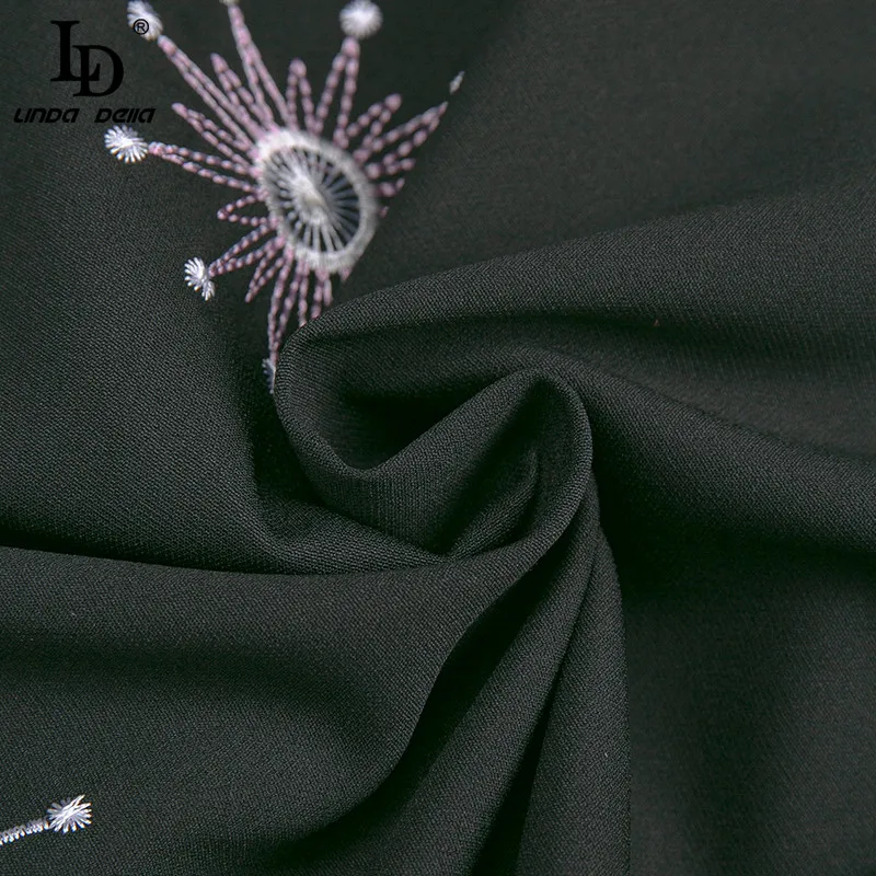 LD LINDA DELLA Black Cloak Dress 2021 Summer Women's Shawl Collar Gorgeous Golden Belt Embroidered Short Vintage Dress
LD LINDA DELLA Black Cloak Dress 2021 Summer Women's Shawl Collar Gorgeous Golden Belt Embroidered Short Vintage Dress