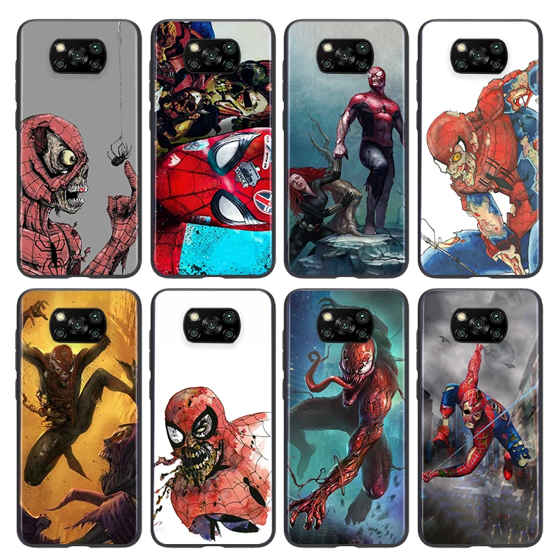 Phone Case For Xiaomi Poco X3 NFC GT M3 M2 X2 F3 F2 Pro C3 F1 Mi Play Mix 3 A2 A1 6X 5X Marvel Zombie spider man Black Cover 
Phone Case For Xiaomi Poco X3 NFC GT M3 M2 X2 F3 F2 Pro C3 F1 Mi Play Mix 3 A2 A1 6X 5X Marvel Zombie spider man Black Cover
