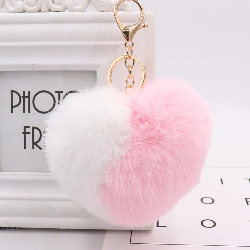 Heart Pompoms Keychain Rainbow Plush Balls Key Chain Ring Fluffy Pendant Keyring For Women Girl Charm Bag Jewelry Gift
Heart Pompoms Keychain Rainbow Plush Balls Key Chain Ring Fluffy Pendant Keyring For Women Girl Charm Bag Jewelry Gift