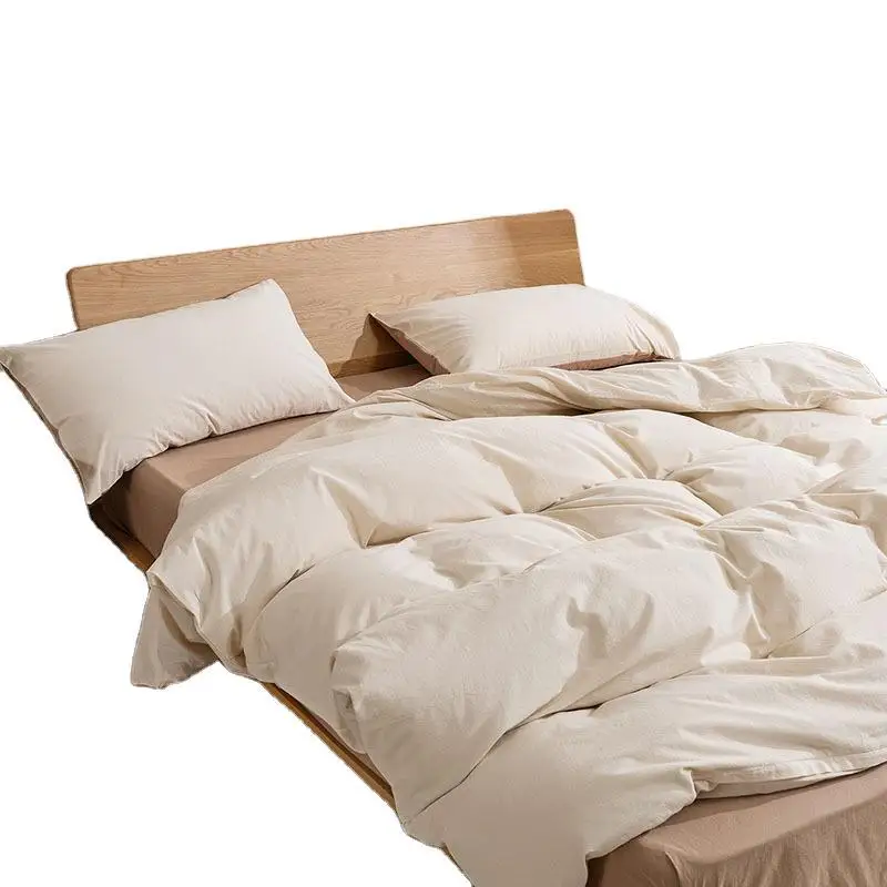 Washed Cotton Four-piece Set, Simple Bedding, Soft and Skin-friendly, Home Textile Pure Cotton Quilt Cover, Bed Sheet Set
Washed Cotton Four-piece Set, Simple Bedding, Soft and Skin-friendly, Home Textile Pure Cotton Quilt Cover, Bed Sheet Set