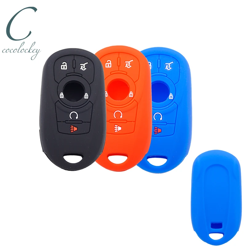 Cocolockey Silicone Car Key Cover Fit for Buick Regal Lacross Enclave Envision 17-19year Smart Key 5Buttons Key Case For Car
Cocolockey Silicone Car Key Cover Fit for Buick Regal Lacross Enclave Envision 17-19year Smart Key 5Buttons Key Case For Car