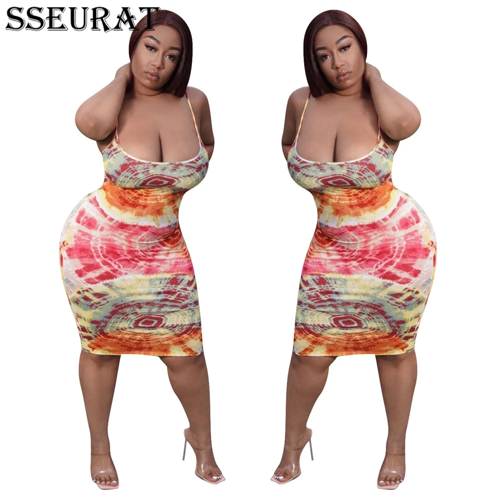 SSEURAT Plus Size Women Dress Print Sleeveless Strap O-neck Strechy Dresses Sexy Fashion Streetwear Summer Outfits
SSEURAT Plus Size Women Dress Print Sleeveless Strap O-neck Strechy Dresses Sexy Fashion Streetwear Summer Outfits