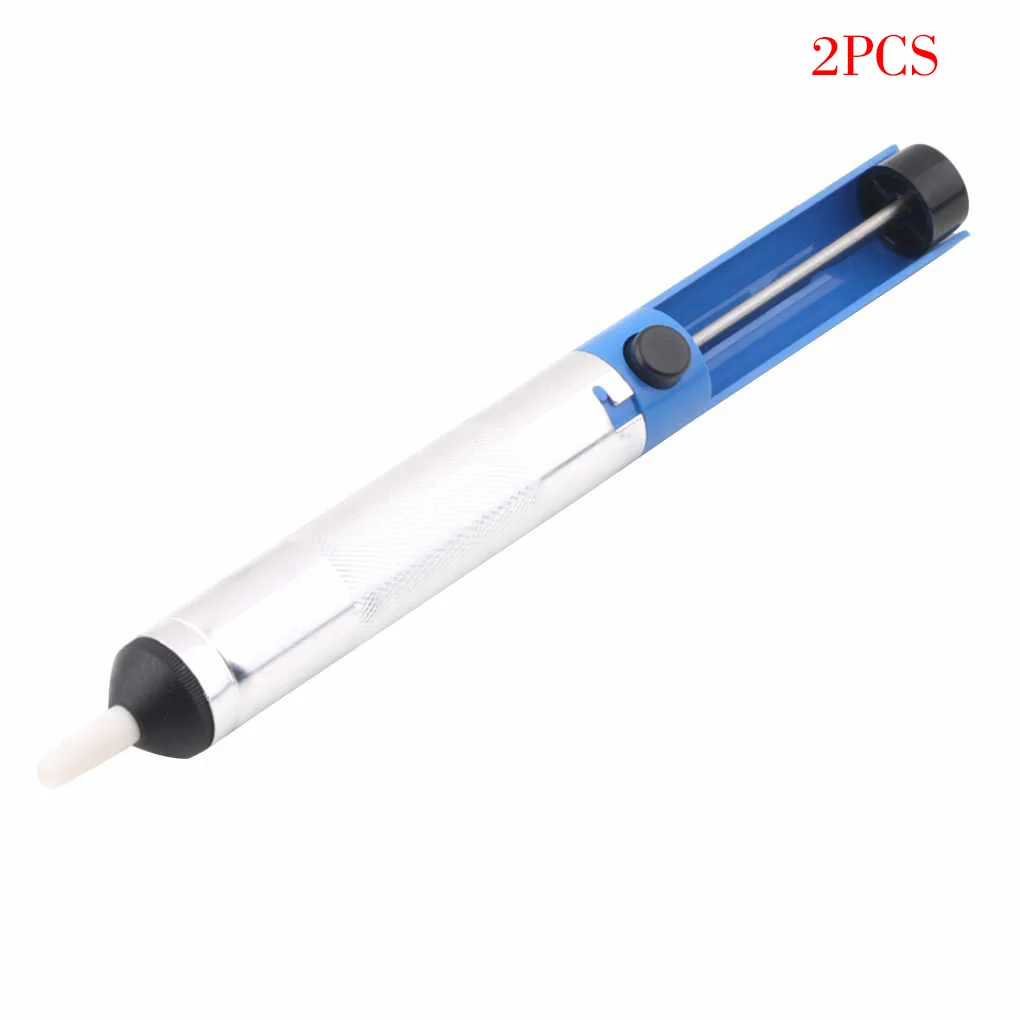 2 Pieces Solder Sucker Desoldering Pump Soldering Iron Desolver Solder Removal Vacuum Tool with Spring-loaded Plunger
2 Pieces Solder Sucker Desoldering Pump Soldering Iron Desolver Solder Removal Vacuum Tool with Spring-loaded Plunger