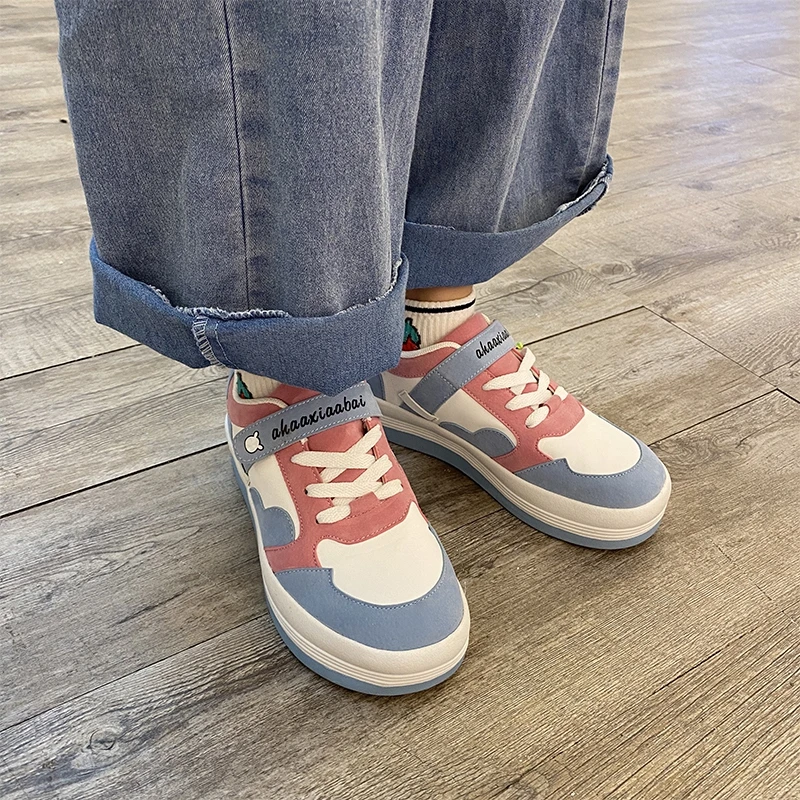 Women New Lolita Color Matching Soft Sister Round Head Little White Shoes Wild Thick Bottom Student Harajuku Girls Preppy Style
Women New Lolita Color Matching Soft Sister Round Head Little White Shoes Wild Thick Bottom Student Harajuku Girls Preppy Style