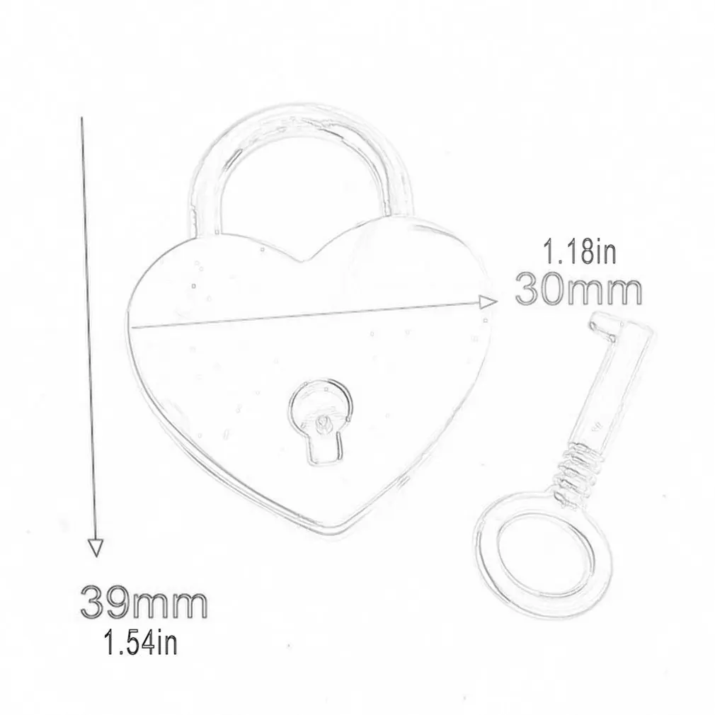 Heart Shape Padlocks Vintage Old Antique Style Mini Padlocks With Key Lock for Travel Wedding Jewelry Box Diary Book Suitcase
Heart Shape Padlocks Vintage Old Antique Style Mini Padlocks With Key Lock for Travel Wedding Jewelry Box Diary Book Suitcase