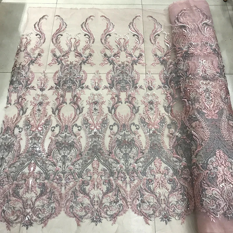 Red/Pink/Yellow-Gray/Khaki Bridal Luxury African Guipure Sequins Heavy Beaded Embroidery Lace Fabric for Sewing Wed Party Dress
Red/Pink/Yellow-Gray/Khaki Bridal Luxury African Guipure Sequins Heavy Beaded Embroidery Lace Fabric for Sewing Wed Party Dress