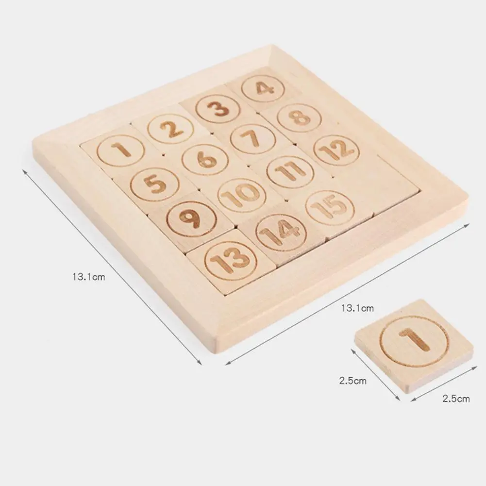 15 Sliding Tiles Math IQ Game Toys Wooden Brain Game for Adults Children Kids Early Learning Educational Wooden Puzzle Game Toys
15 Sliding Tiles Math IQ Game Toys Wooden Brain Game for Adults Children Kids Early Learning Educational Wooden Puzzle Game Toys