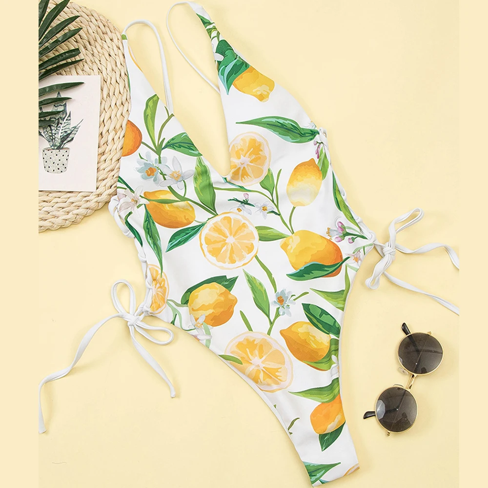 Women Sexy One Piece Swimsuits Halter Plunge V Neck Cutout Bathing Suits Lace up Monokini Plunge Backless Swimwears
Women Sexy One Piece Swimsuits Halter Plunge V Neck Cutout Bathing Suits Lace up Monokini Plunge Backless Swimwears