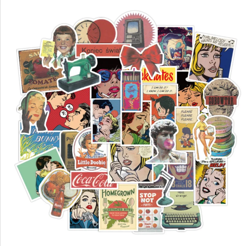 10/30/50PCS European and American Retro Cartoon Graffiti Stickers Laptop Refrigerator Car Waterproof Decorative Toys Wholesale
10/30/50PCS European and American Retro Cartoon Graffiti Stickers Laptop Refrigerator Car Waterproof Decorative Toys Wholesale