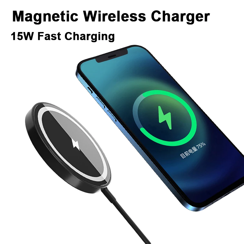 15W Fast Charging Magnetic Wireless Charger for iPhone 13 12 11 Pro Max Mini 8 Plus X XR XS Max Qi Wireless Chargers for Xiaomi
15W Fast Charging Magnetic Wireless Charger for iPhone 13 12 11 Pro Max Mini 8 Plus X XR XS Max Qi Wireless Chargers for Xiaomi