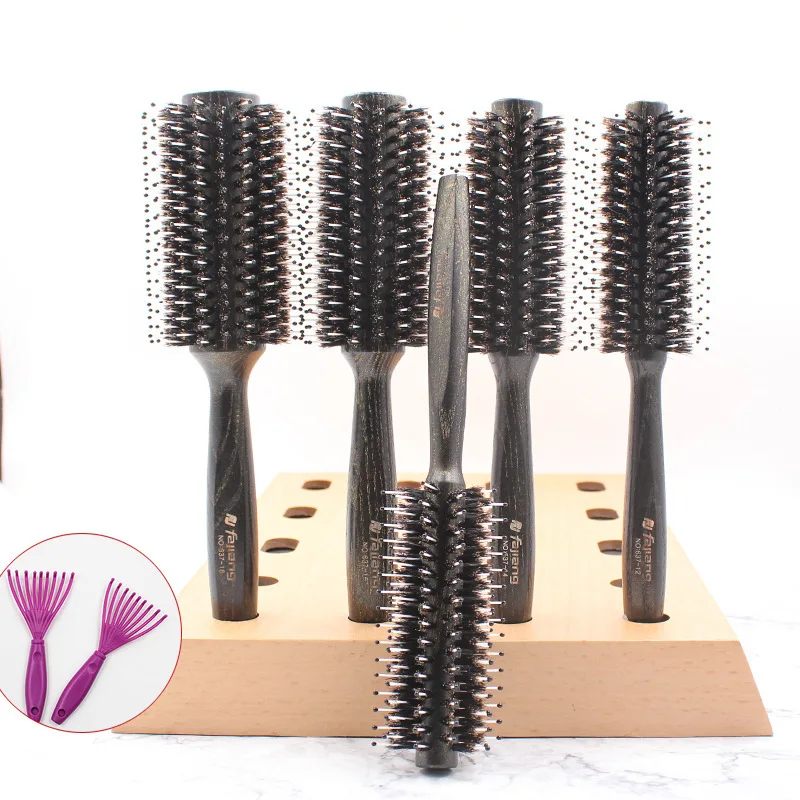 Круглая щетка из натуральной Кабановой щетины, деревянная ручка, для завивки волос, парикмахерская расческа, инструмент для укладки волос, ...
Круглая щетка из натуральной Кабановой щетины, деревянная ручка, для завивки волос, парикмахерская расческа, инструмент для укладки волос, ...