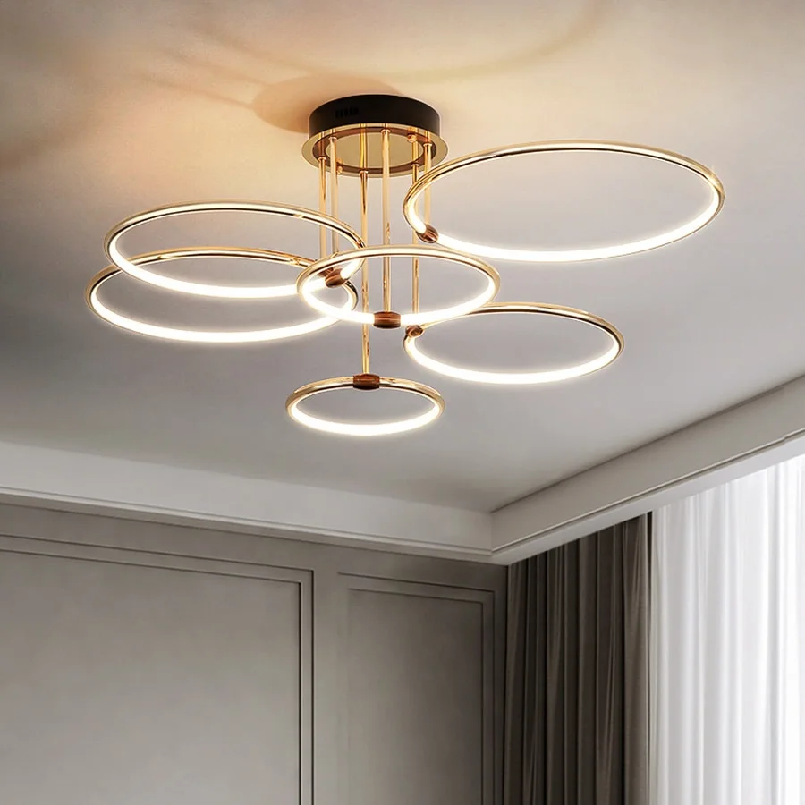 Luxury Ring LED Chandelier Electroplated Metal Living Room Bedroom Ceiling Mounted Lights Dining Room Lighting Fixtures
Luxury Ring LED Chandelier Electroplated Metal Living Room Bedroom Ceiling Mounted Lights Dining Room Lighting Fixtures