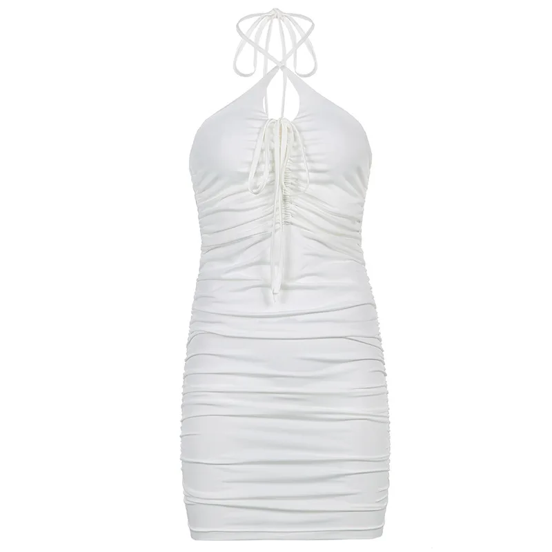 Halter skirt female 2021 new solid color chest hollow pleated waist slimming hip skirt fashionable sexy short skirt
Halter skirt female 2021 new solid color chest hollow pleated waist slimming hip skirt fashionable sexy short skirt