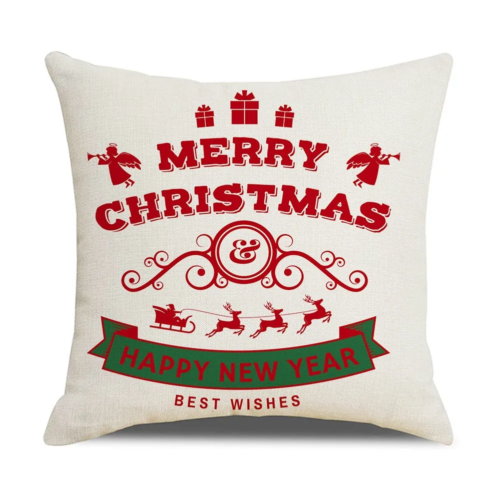 Christmas Cushion Cover Santa Claus Xmas Party Pillowcase Sofa Living Room Decor Xmas Navidad New Year Party Decor Supplies
Christmas Cushion Cover Santa Claus Xmas Party Pillowcase Sofa Living Room Decor Xmas Navidad New Year Party Decor Supplies