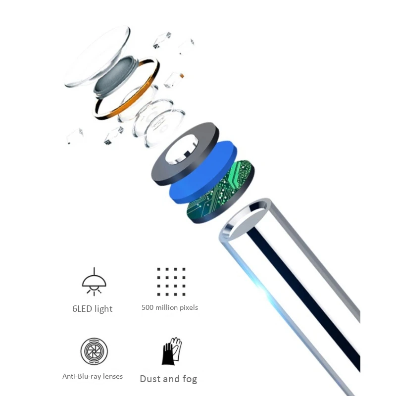 Earwax Remover Smart WiFi Ear Endoscope with LED Light 500W HD 3.9mm Luminous Ear Spoon for Adults, Children and Pets
Earwax Remover Smart WiFi Ear Endoscope with LED Light 500W HD 3.9mm Luminous Ear Spoon for Adults, Children and Pets