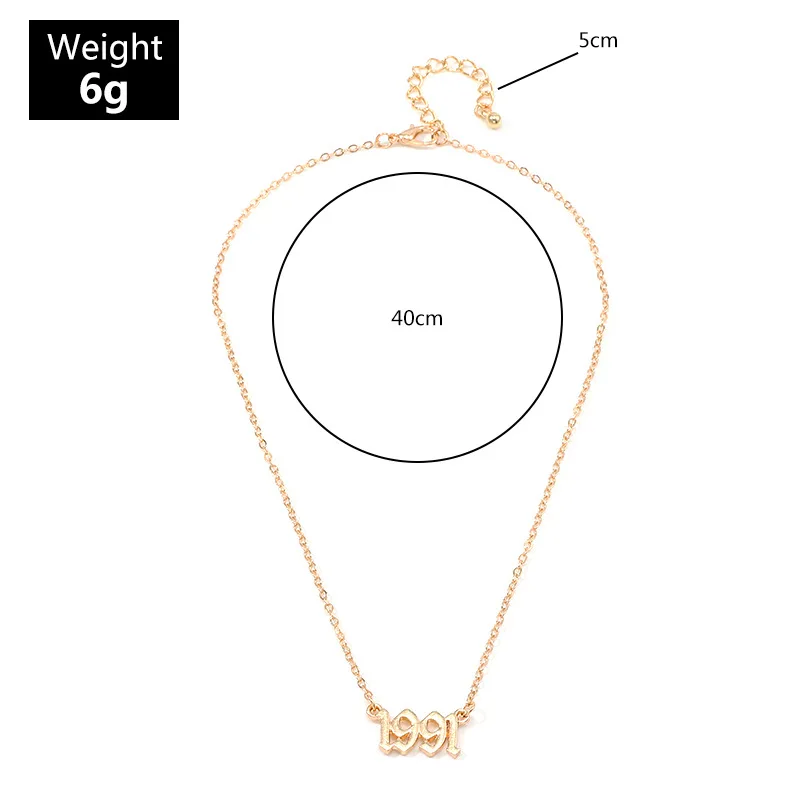 Ant Angel Fashion Jewelry Stainless Steel 1991-2004 Birth Year Necklaces for Women Men Choker Date Number Pendant Necklace
Ant Angel Fashion Jewelry Stainless Steel 1991-2004 Birth Year Necklaces for Women Men Choker Date Number Pendant Necklace