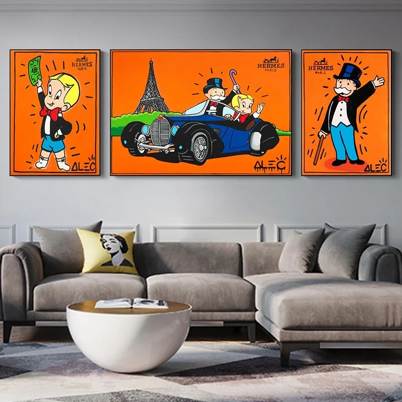 Wall Art Canvas Modern Alec Monopoly Graffiti Art Money Poster Living Room Modular Picture Prints Bedroom Home Decor Cuadro
Wall Art Canvas Modern Alec Monopoly Graffiti Art Money Poster Living Room Modular Picture Prints Bedroom Home Decor Cuadro