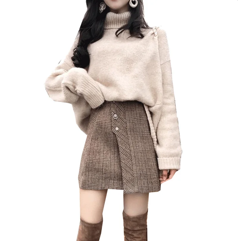 New Overszie Women Sweater 2 Piece Sets Elegnat Knitted Suits Female Knitting Sweaters Vintage Womens Skirts High Waist Autumn
New Overszie Women Sweater 2 Piece Sets Elegnat Knitted Suits Female Knitting Sweaters Vintage Womens Skirts High Waist Autumn
