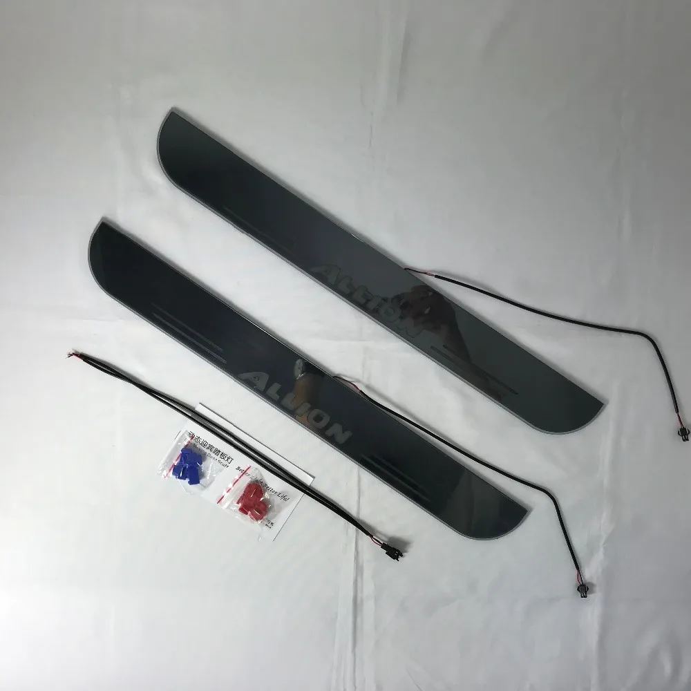 eOsuns led moving door scuff for Toyota allion dynamic door sill plate flat lining overlay Flowing/still light
eOsuns led moving door scuff for Toyota allion dynamic door sill plate flat lining overlay Flowing/still light