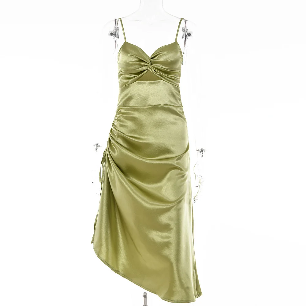Ins2021 Summer Irregular Dress Sexy Temperament Party Sling Draw Rope High Fork Dress
Ins2021 Summer Irregular Dress Sexy Temperament Party Sling Draw Rope High Fork Dress