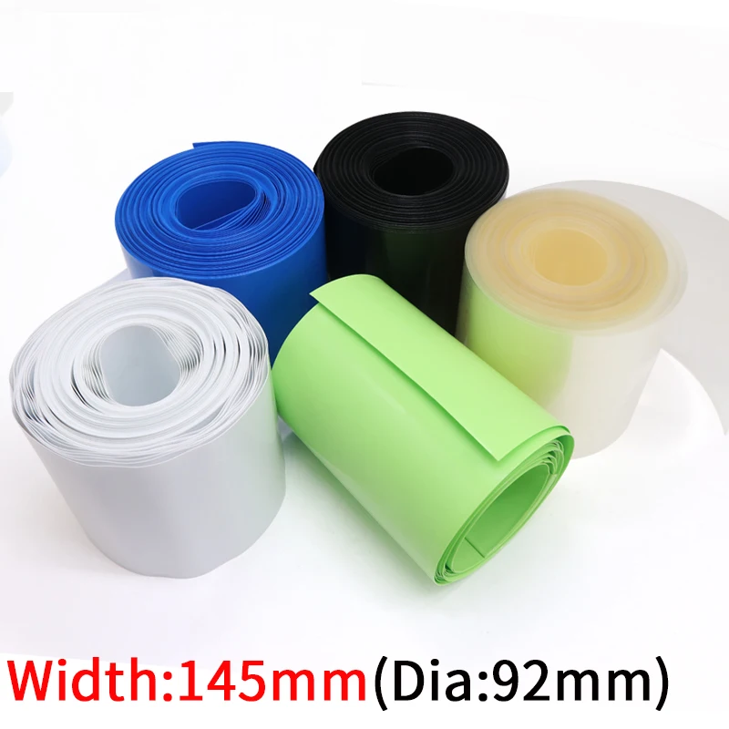 Dia 92mm PVC Heat Shrink Tube Width 145mm Lithium Battery Insulated Film Wrap Protection Case Pack Wire Cable Sleeve Colorful
Dia 92mm PVC Heat Shrink Tube Width 145mm Lithium Battery Insulated Film Wrap Protection Case Pack Wire Cable Sleeve Colorful