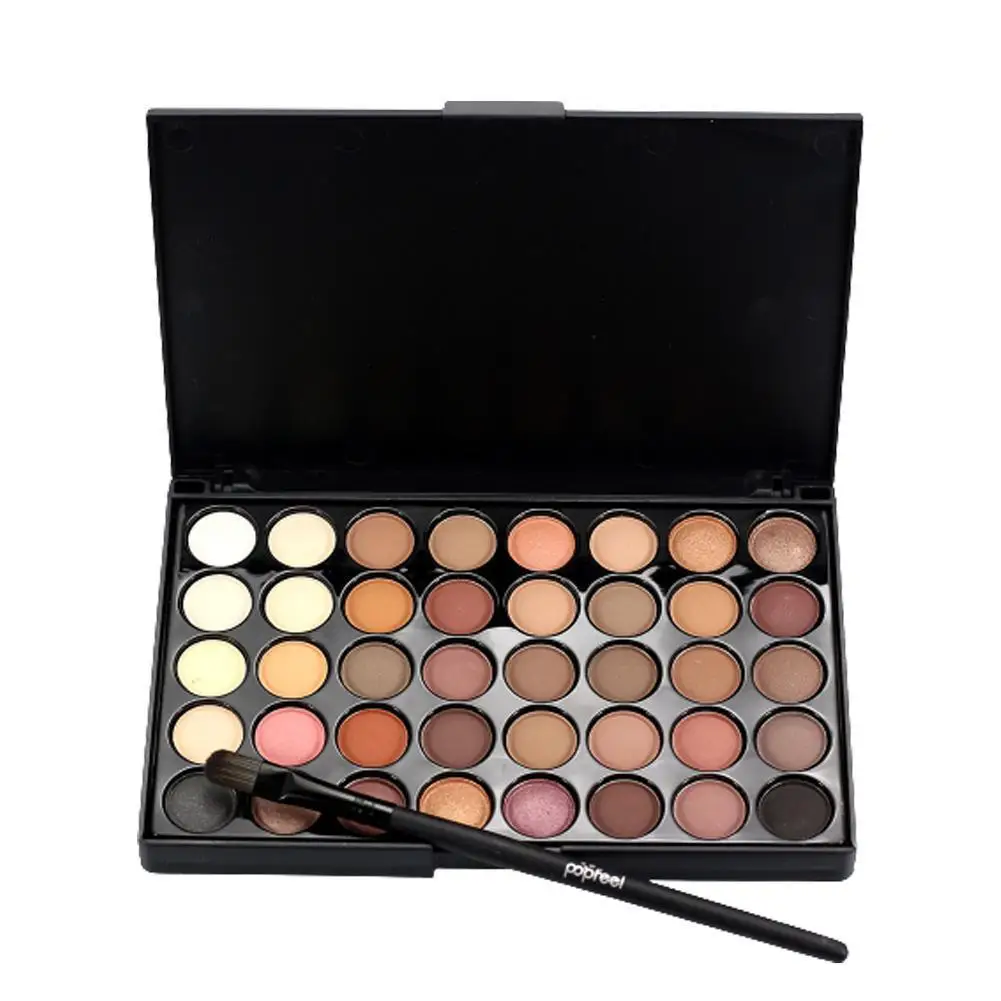 

40 Color Matte Eyeshadow Palette Glitter Shimmer Eye Shadow Makeup Long Lasting Not Smudge Eye Shadow Pallet With Brush Cosmetic