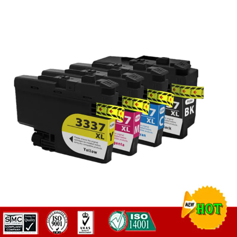 Совместимый с LC3337 совместимый чернильный картридж для MFC-J5945DW,MFC-J6545DW,MFC-J6945DW,MFC-J5845DW и т. д.
Совместимый с LC3337 совместимый чернильный картридж для MFC-J5945DW,MFC-J6545DW,MFC-J6945DW,MFC-J5845DW и т. д.