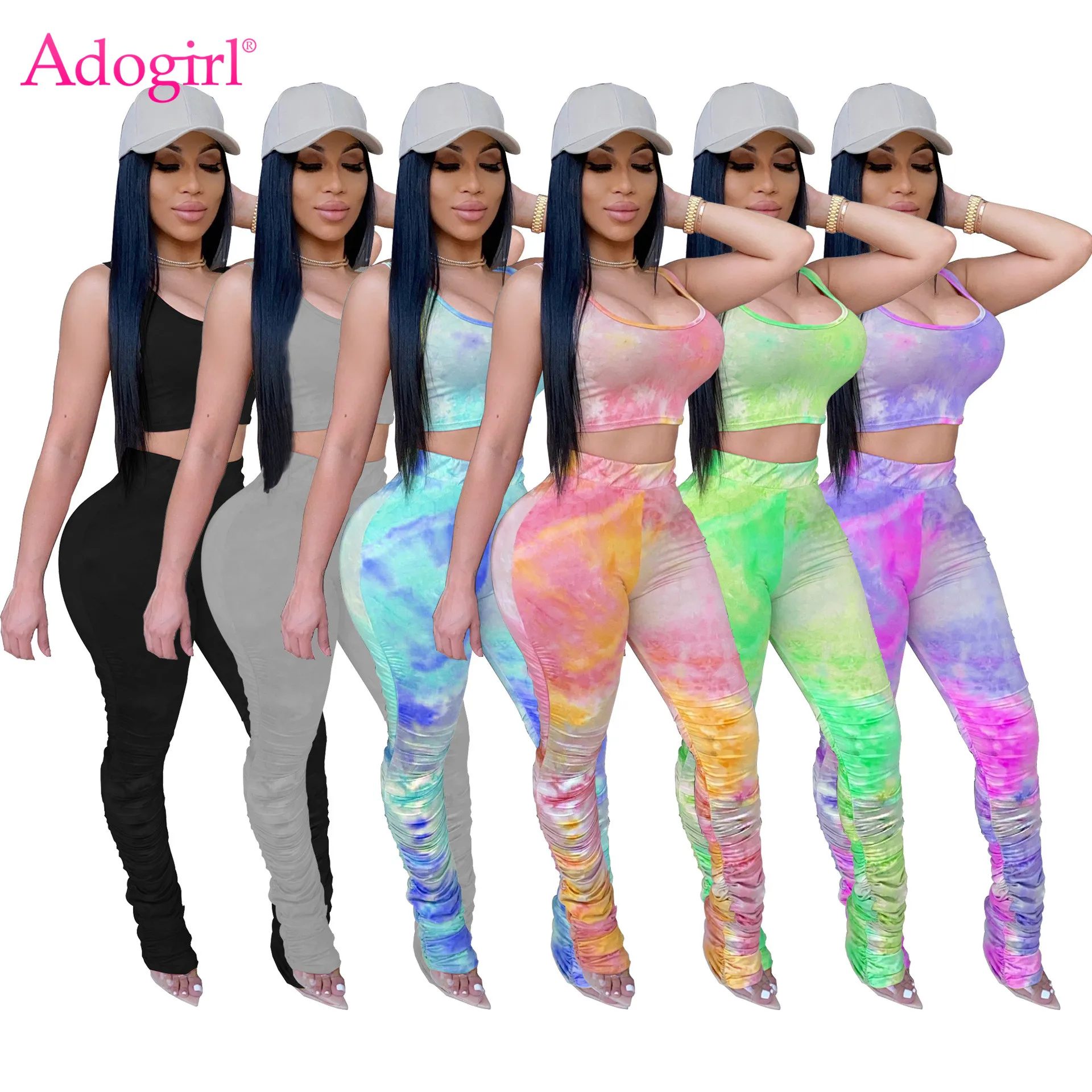 Adogirl Casual Tie Dye Print Tank 2 Piece Set Fashion Vest Crop Top Pleated Flare Pants Tracksuit Sexy Sporty Suit Home Outfits
Adogirl Casual Tie Dye Print Tank 2 Piece Set Fashion Vest Crop Top Pleated Flare Pants Tracksuit Sexy Sporty Suit Home Outfits