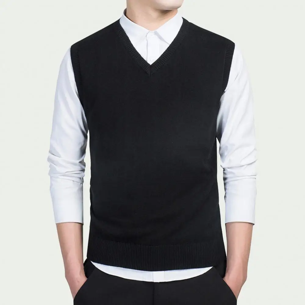 Autumn 2021 Men Sweaters Winter Solid Color Sleeveless V Neck Knitted Sweater Business Men Sweater Vest
Autumn 2021 Men Sweaters Winter Solid Color Sleeveless V Neck Knitted Sweater Business Men Sweater Vest