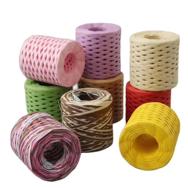 200M Colorful Twine Rope Gift Decoration Thread Cord Handmade Crafts DIY Twisted Raffia Paper Rope String Home Textile Supplies 
200M Colorful Twine Rope Gift Decoration Thread Cord Handmade Crafts DIY Twisted Raffia Paper Rope String Home Textile Supplies