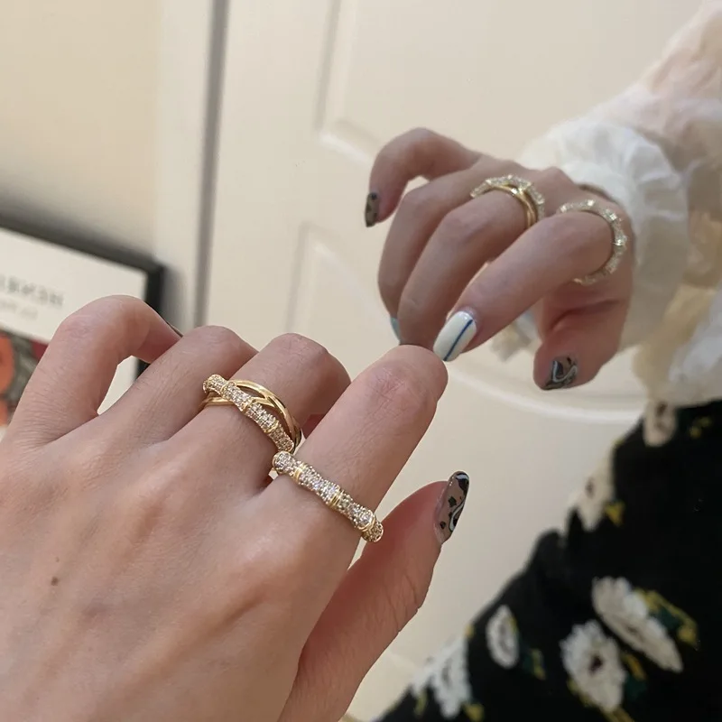 French Design Feels Bamboo Section To Open Web Celebrity Ring INS Of Modern Temperament Index Finger 14K Gilt Ring
French Design Feels Bamboo Section To Open Web Celebrity Ring INS Of Modern Temperament Index Finger 14K Gilt Ring