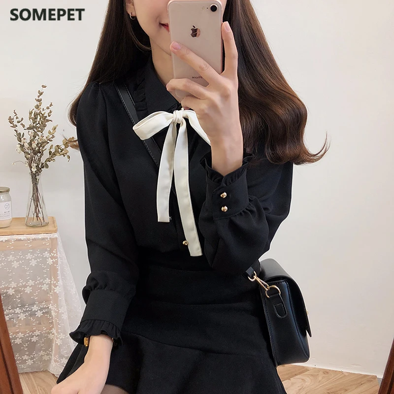 Bow Shirts Woman Long Sleeve Button Chiffon Blouse Women 2021 New Embroidery Blouses Butterfly Sleeve Casual White Shirt Femme
Bow Shirts Woman Long Sleeve Button Chiffon Blouse Women 2021 New Embroidery Blouses Butterfly Sleeve Casual White Shirt Femme