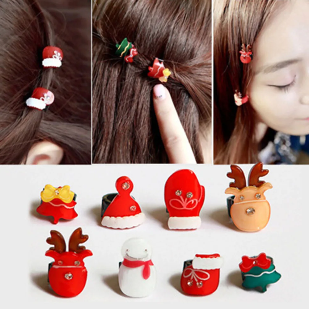 Kawaii Style Christmas Hair Clips For Girls Christmas Tree Snowman Hat Shape Mini Hairpin Creative Christmas Headwear
Kawaii Style Christmas Hair Clips For Girls Christmas Tree Snowman Hat Shape Mini Hairpin Creative Christmas Headwear