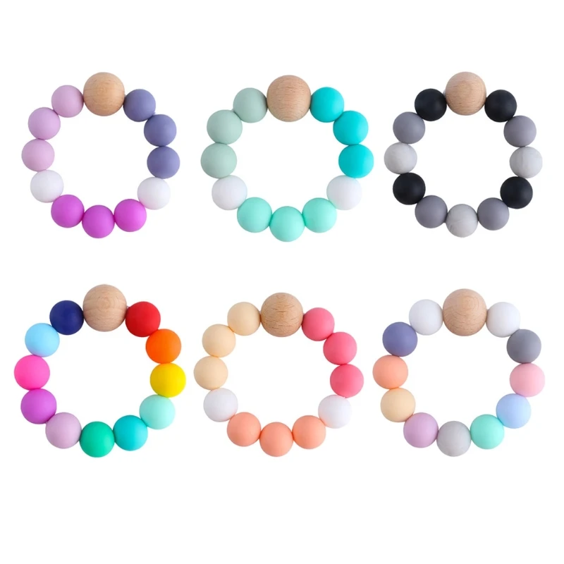 Rainbow Silicone Teething Bracelet Baby Teether Nursing Chew Beads Rattles Toys P31B
Rainbow Silicone Teething Bracelet Baby Teether Nursing Chew Beads Rattles Toys P31B