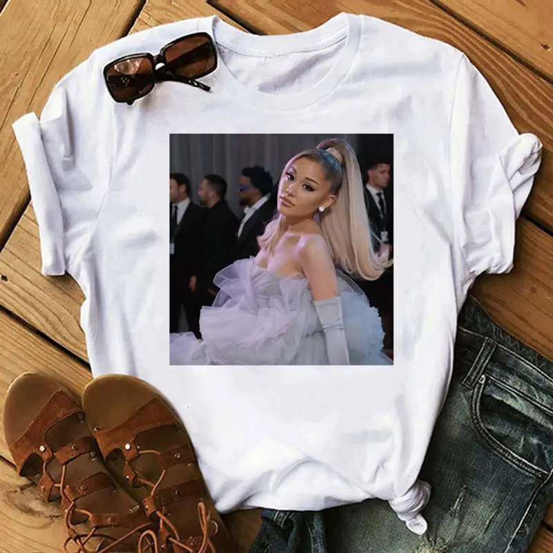 Ariana Grande Kawaii women T-shirt Summer basic white print T-Shirt Top Thank You Next Graphic Tees Unisex Funny Top Tees Female
Ariana Grande Kawaii women T-shirt Summer basic white print T-Shirt Top Thank You Next Graphic Tees Unisex Funny Top Tees Female