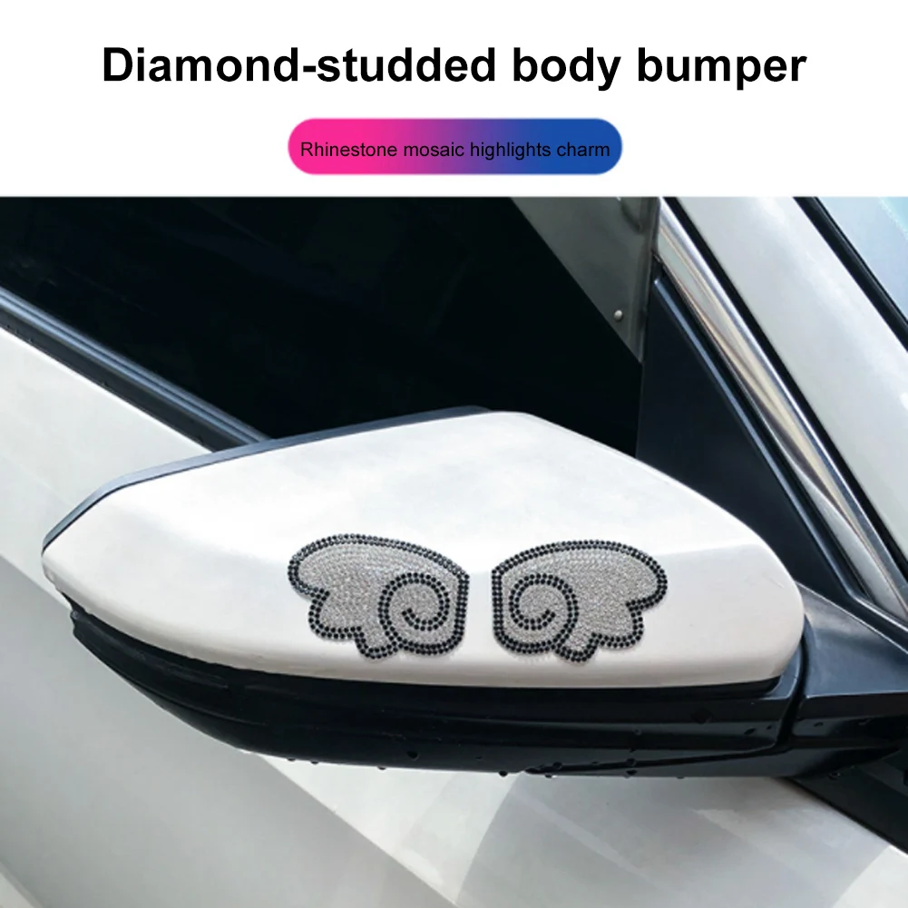 1Pair Car Sticker Shiny Crystal Rhinestone 3D Wings Car Body Sticker Decals Bling Car Kit Non-Scratch Car Styling Accessories
1Pair Car Sticker Shiny Crystal Rhinestone 3D Wings Car Body Sticker Decals Bling Car Kit Non-Scratch Car Styling Accessories