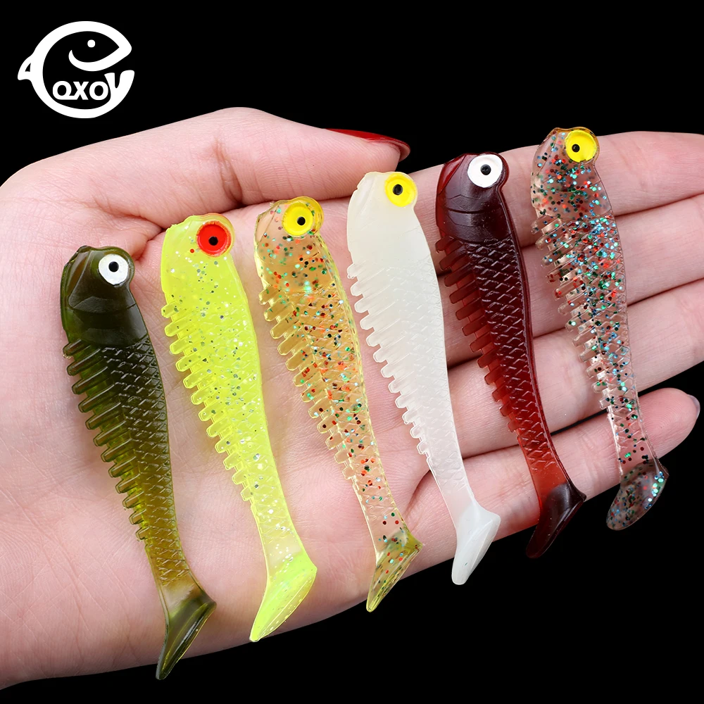 QXO 12pcs/Lot 5cm Soft Lures Silicone Bait Sea Fishing 1.3g Swimbait Silicone Fish Surface Artificial Lure Spinnerbait 
QXO 12pcs/Lot 5cm Soft Lures Silicone Bait Sea Fishing 1.3g Swimbait Silicone Fish Surface Artificial Lure Spinnerbait