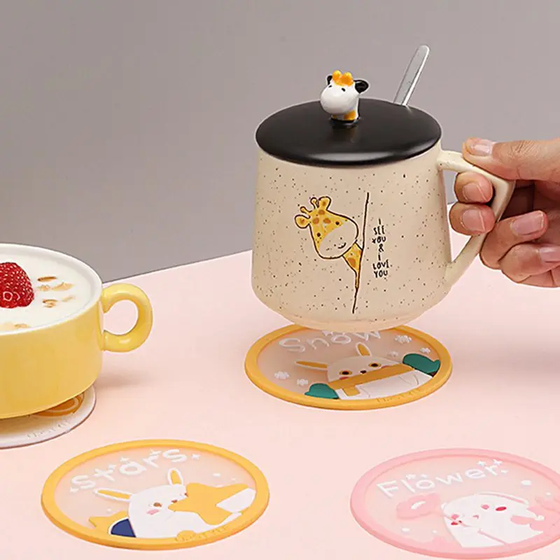 Cute Table Placemat Waterproof Heat Insulation Non-Slip Bowl Pad Cartoon Milk coffee Water Coasters Home Tabletop Decorative
Cute Table Placemat Waterproof Heat Insulation Non-Slip Bowl Pad Cartoon Milk coffee Water Coasters Home Tabletop Decorative