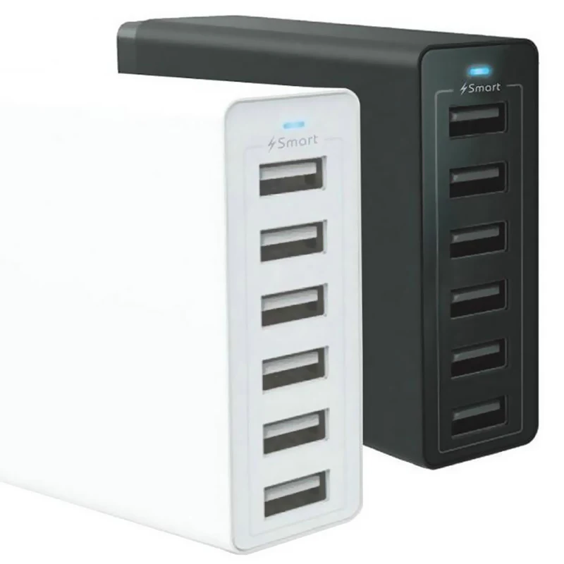 6 USB Intelligent Multi-Port Charger EU/US/UK/AU/KR 10A with LED Mobile Phone Fast Charger With Cables For Home, Travel, Office
6 USB Intelligent Multi-Port Charger EU/US/UK/AU/KR 10A with LED Mobile Phone Fast Charger With Cables For Home, Travel, Office