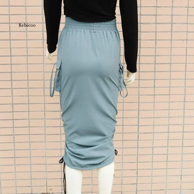 2021 Spring Women's Retro Solid Color High Stretch High Waist Skirt Office Elegant Draped Lace Skirt Ladies Fashion Casual Pocke 
2021 Spring Women's Retro Solid Color High Stretch High Waist Skirt Office Elegant Draped Lace Skirt Ladies Fashion Casual Pocke