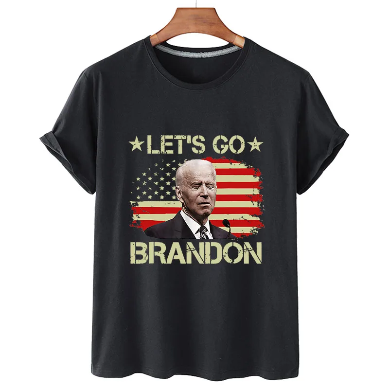 U.S.A Funny Let's Go Brandon Anti Biden Personality Printed Crew Neck T-Shirt Summer Short Sleeve Pullover Couple Casual Clothes
U.S.A Funny Let's Go Brandon Anti Biden Personality Printed Crew Neck T-Shirt Summer Short Sleeve Pullover Couple Casual Clothes