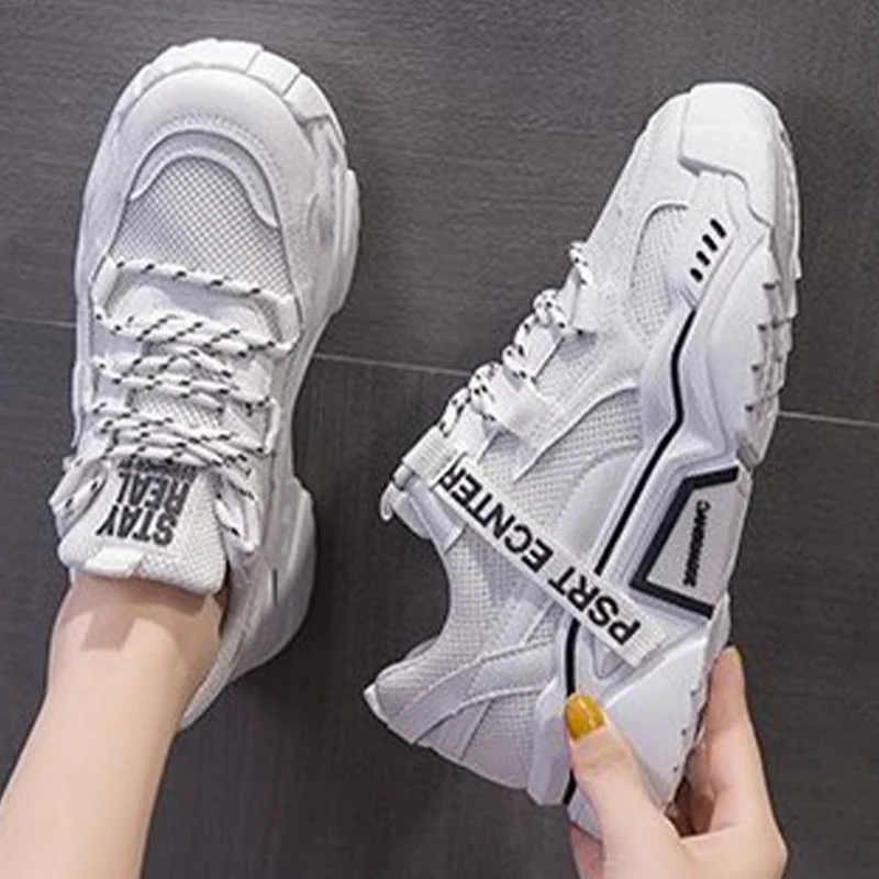 Women's Sneakers Ladies Flats Platform Mixed Color Mesh Breathable Female Lace Up Comfort Footwear Woman Vulcanized Shoes 2021
Women's Sneakers Ladies Flats Platform Mixed Color Mesh Breathable Female Lace Up Comfort Footwear Woman Vulcanized Shoes 2021