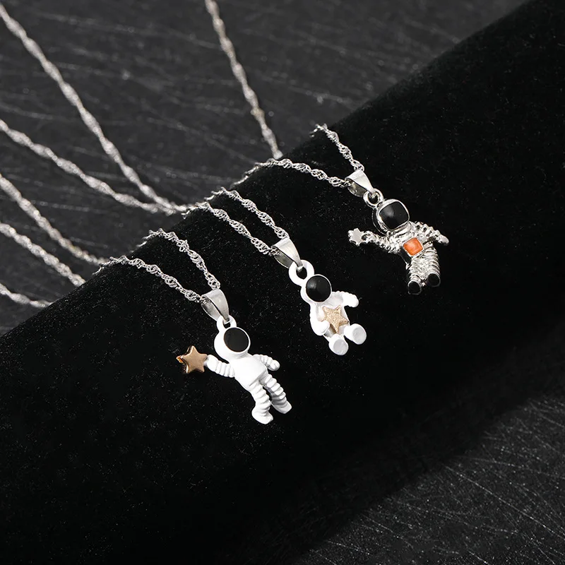 Astronaut Alloy Necklace Cartoon Astronaut Alloy Drop Oil Pendant Stereo Simple Trend Necklace Female
Astronaut Alloy Necklace Cartoon Astronaut Alloy Drop Oil Pendant Stereo Simple Trend Necklace Female