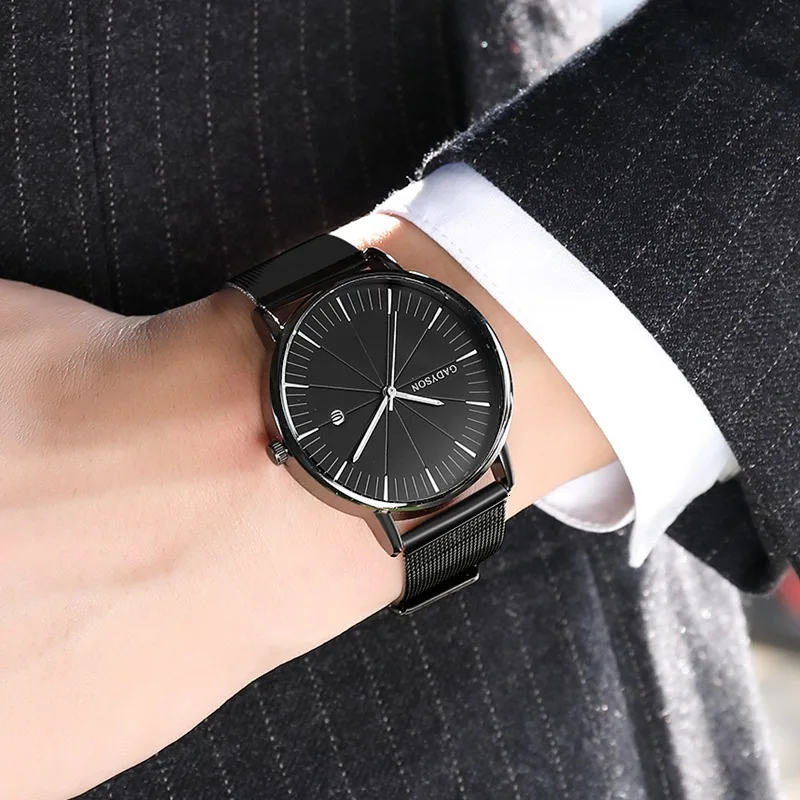 Men Watch Luxury Brand Gold Black Mesh Steel Quartz Wrist Watch for Man Minimalist Male Watch Wristwatches Relogio Masculino
Men Watch Luxury Brand Gold Black Mesh Steel Quartz Wrist Watch for Man Minimalist Male Watch Wristwatches Relogio Masculino