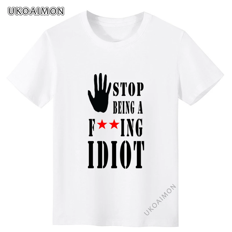 Father Day Stop Idiot Leisure Cute TShirts Unique Men Tees Crew Neck Summer Loose T Shirts Printing Cartoon T-Shirts Hipster
Father Day Stop Idiot Leisure Cute TShirts Unique Men Tees Crew Neck Summer Loose T Shirts Printing Cartoon T-Shirts Hipster