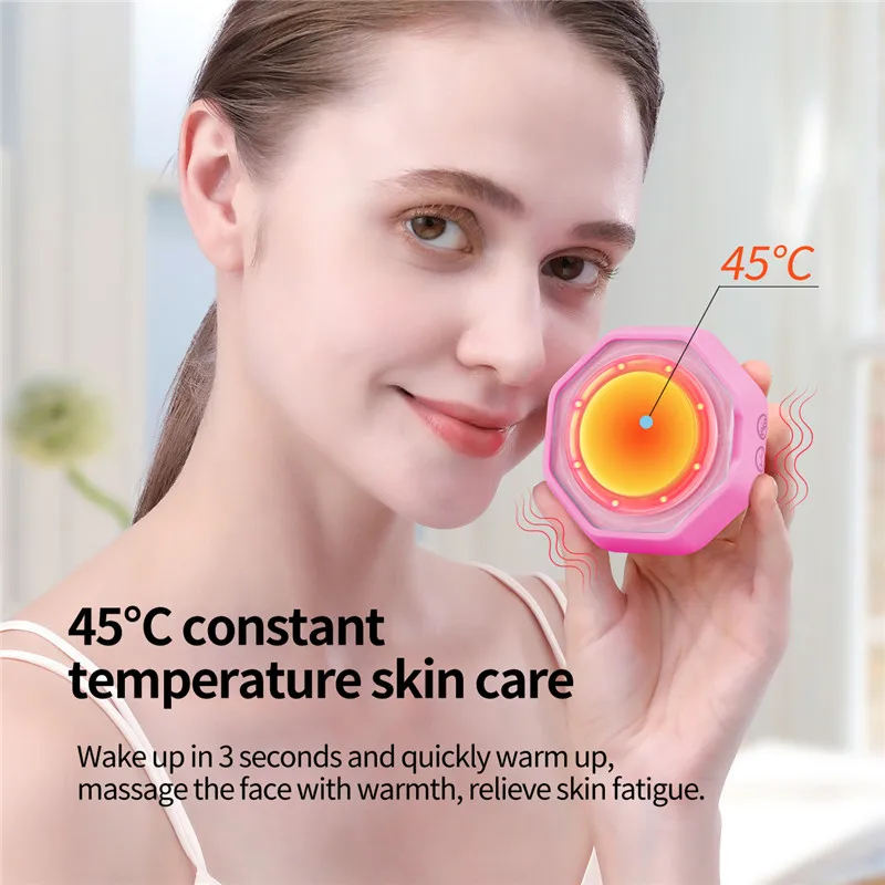 45°C Mini Facial Cleansing Brush LED Light Therapy Sonic Face Brush Massager Smart Mask Treatment Exfoliating Deep Cleaning Tool
45°C Mini Facial Cleansing Brush LED Light Therapy Sonic Face Brush Massager Smart Mask Treatment Exfoliating Deep Cleaning Tool