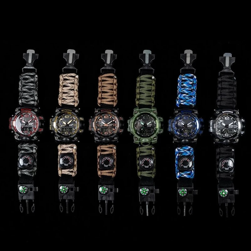 Outdoor Adventure Mountaineer Hiking Men Sports Watches Compass Luxury Brand LED Digital Clock Military Waterproof Wristwatches
Outdoor Adventure Mountaineer Hiking Men Sports Watches Compass Luxury Brand LED Digital Clock Military Waterproof Wristwatches