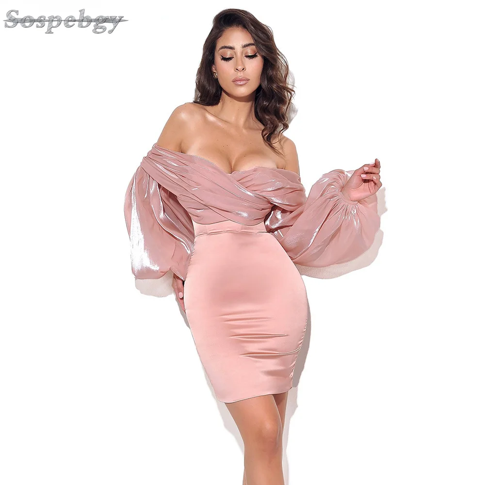 2021 New Summer Eomen's Fashion Long Sleeved Dress Sexy V-neck Pink Apricot Mini Elegant Club Party Dress Vestidos
2021 New Summer Eomen's Fashion Long Sleeved Dress Sexy V-neck Pink Apricot Mini Elegant Club Party Dress Vestidos
