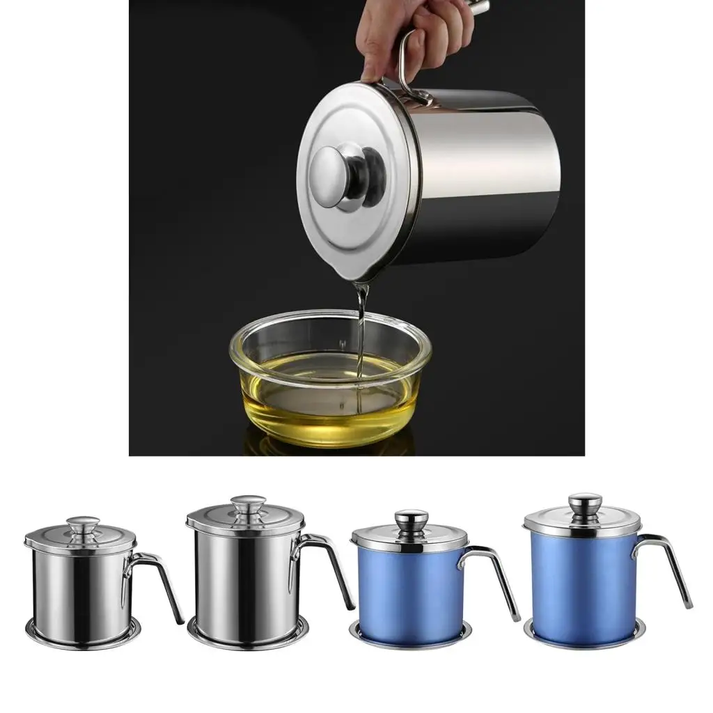 2 Size Stainless Bacon Grease Container w/Strainer Separator & Keeper, 1.6L / 2L,
2 Size Stainless Bacon Grease Container w/Strainer Separator & Keeper, 1.6L / 2L,