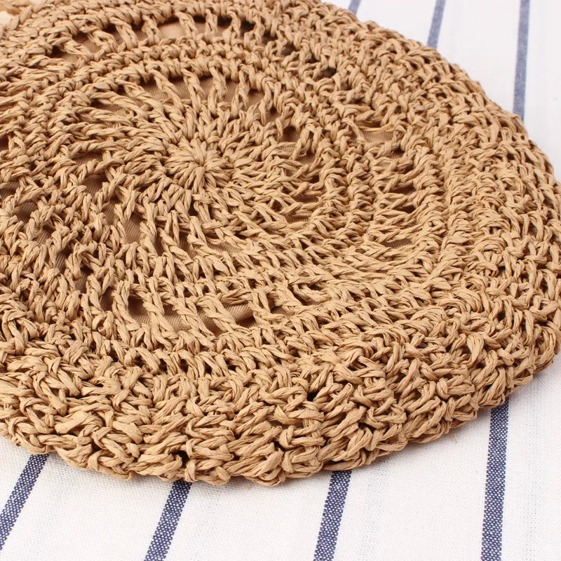 Round Straw Beach Bag Vintage Handmade Woven Shoulder Bag Raffia Circle Rattan Bags Bohemian Summer Vacation Casual Women Bags 
Round Straw Beach Bag Vintage Handmade Woven Shoulder Bag Raffia Circle Rattan Bags Bohemian Summer Vacation Casual Women Bags